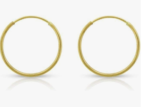 14K-Gold-plated-Hoop-napping-Earrings